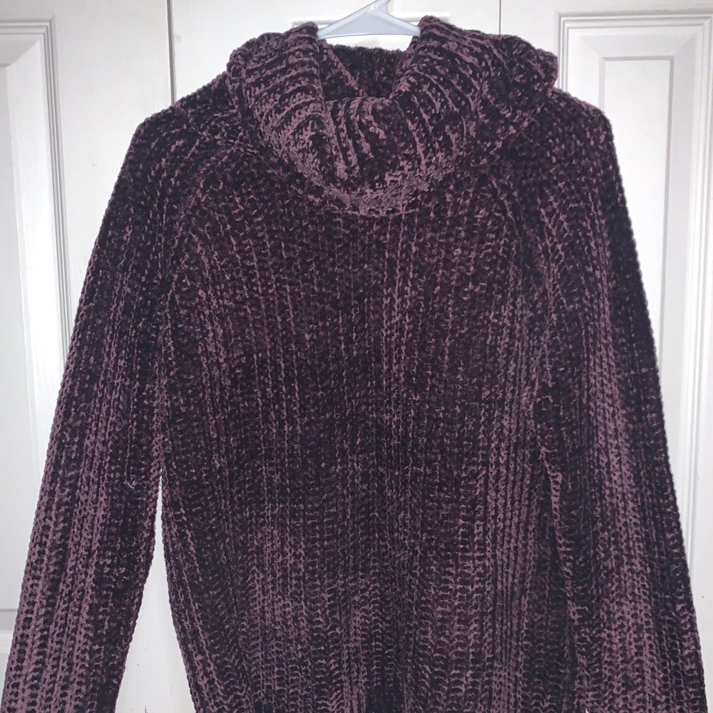 Purple long sleeve cozy sweater